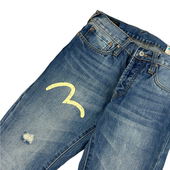 Evisu Y2K Gull Logo Daicock Denim - Picture 3 of 4